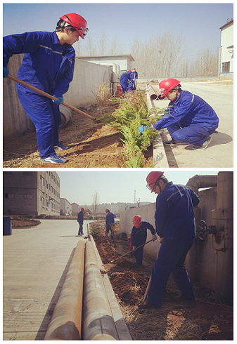 重山光電積極開展植樹活動