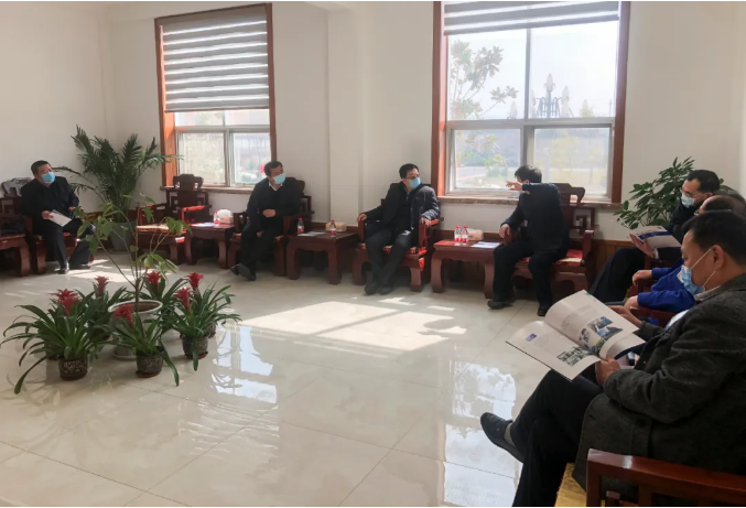 淄博市人社局領(lǐng)導(dǎo)一行到我公司調(diào)研考察項(xiàng)目建設(shè)及人才管理情況
