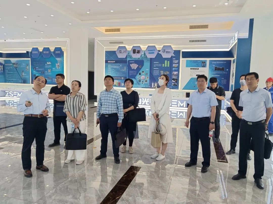 淄博市委政策研究室、清華大學化工系到重山光電調(diào)研